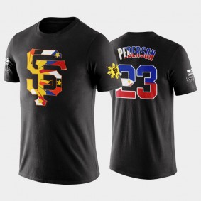 Giants 2022 Filipino Heritage Night Joc Pederson Black T-Shirt