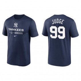Aaron Judge New York Yankees Navy 2022 Postseason Authentic Collection Dugout T-Shirt