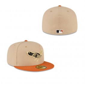 Baltimore Orioles Just Caps Beige Camel 59FIFTY Fitted Hat