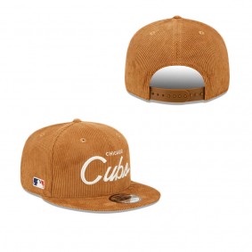 Chicago Cubs Corduroy Script 9FIFTY Snapback Hat