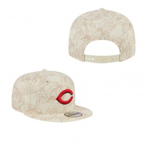 Men's Cincinnati Reds Cream Spring Training Leaf 9FIFTY Snapback Hat