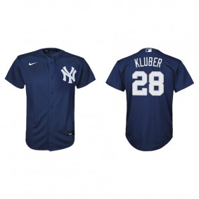 Corey Kluber Youth New York Yankees Nike Navy Alternate Replica Jersey