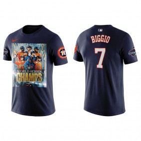 Craig Biggio Houston Astros Navy 2022 World Series Champions Graphic T-Shirt