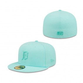 Detroit Tigers New Era Icon Color Pack 59FIFTY Fitted Hat Turquoise