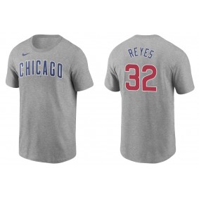 Men's Chicago Cubs Franmil Reyes Gray Name & Number T-Shirt