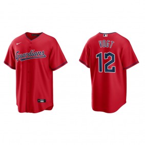 Cleveland Guardians Stephen Vogt Red Replica Jersey