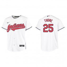 Youth Cleveland Indians Jim Thome White Replica Home Jersey
