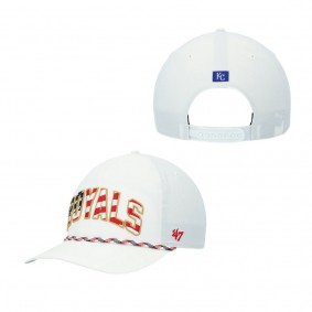Men's Kansas City Royals White Flag Flutter Hitch Snapback Hat