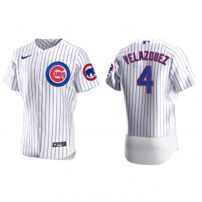 Men's Nelson Velazquez Chicago Cubs White Authentic Home Jersey