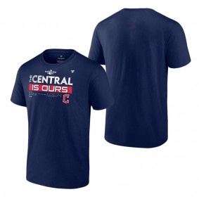 Men's Cleveland Guardians Navy 2022 AL Central Division Champions Locker Room T-Shirt