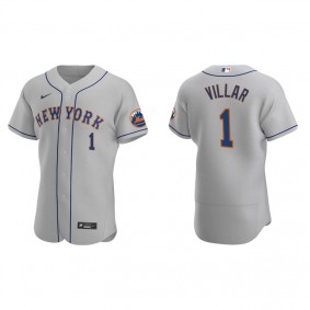 Men's New York Mets Jonathan Villar Gray Authentic Road Jersey
