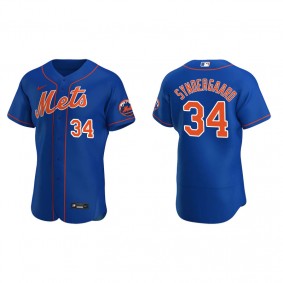 Men's New York Mets Noah Syndergaard Royal Authentic Alternate Jersey