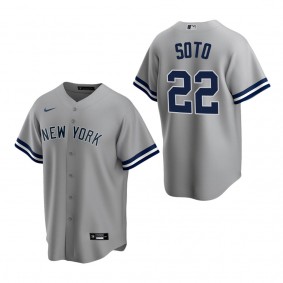 Men's New York Yankees Juan Soto Gray Replica Road Jersey