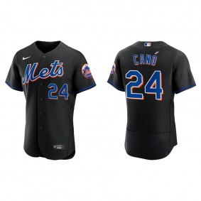 Robinson Cano Men's New York Mets Nike Black Alternate Authentic Jersey