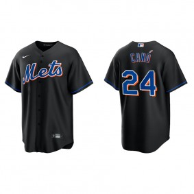 Robinson Cano Men's New York Mets Nike Black Alternate Replica Jersey
