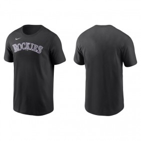 Men's Colorado Rockies Black Nike T-Shirt