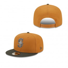 Men's Seattle Mariners Brown Charcoal Color Pack Two-Tone 9FIFTY Snapback Hat