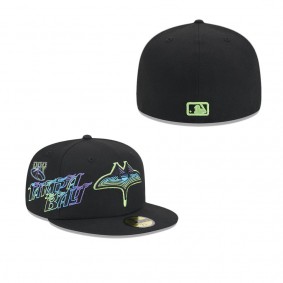 Men's Tampa Bay Rays Black 2024 City Connect Icon 59FIFTY Fitted Hat