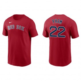 Red Sox Tommy Pham Red Name & Number T-Shirt