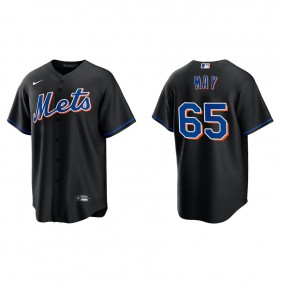 Trevor May Men's New York Mets Nike Black Alternate Replica Jersey