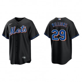 Trevor Williams Men's New York Mets Nike Black Alternate Replica Jersey