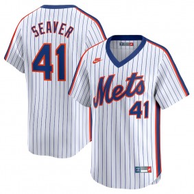 Women's New York Mets White Tom Seaver Throwback Cooperstown Limited Jersey