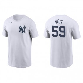 Men's New York Yankees Luke Voit White Name & Number Nike T-Shirt
