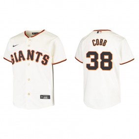 Youth San Francisco Giants Alex Cobb Cream Replica Home Jersey