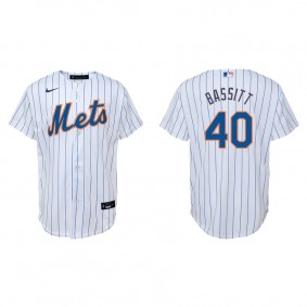 Youth New York Mets Chris Bassitt White Replica Home Jersey