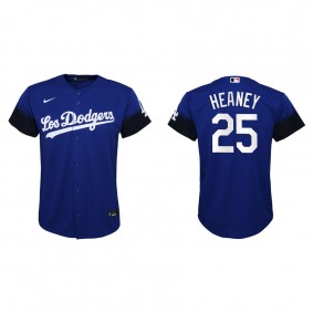 Youth Andrew Heaney Los Angeles Dodgers Royal 2021 City Connect Replica Jersey