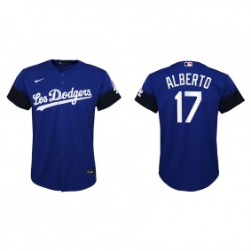 Youth Los Angeles Dodgers Hanser Alberto Royal 2021 City Connect Replica Jersey