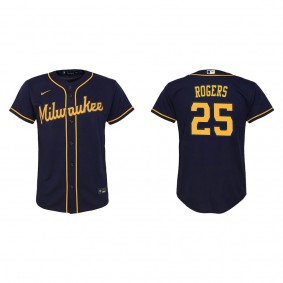 Youth Brewers Taylor Rogers Navy Replica Jersey
